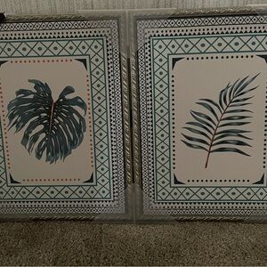 Tropical Leaf Wall Art Set